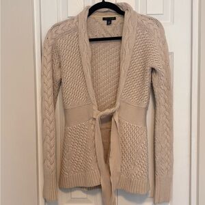 Tommy Hilfiger Beige Knit Wool/Angora Blend Sweater